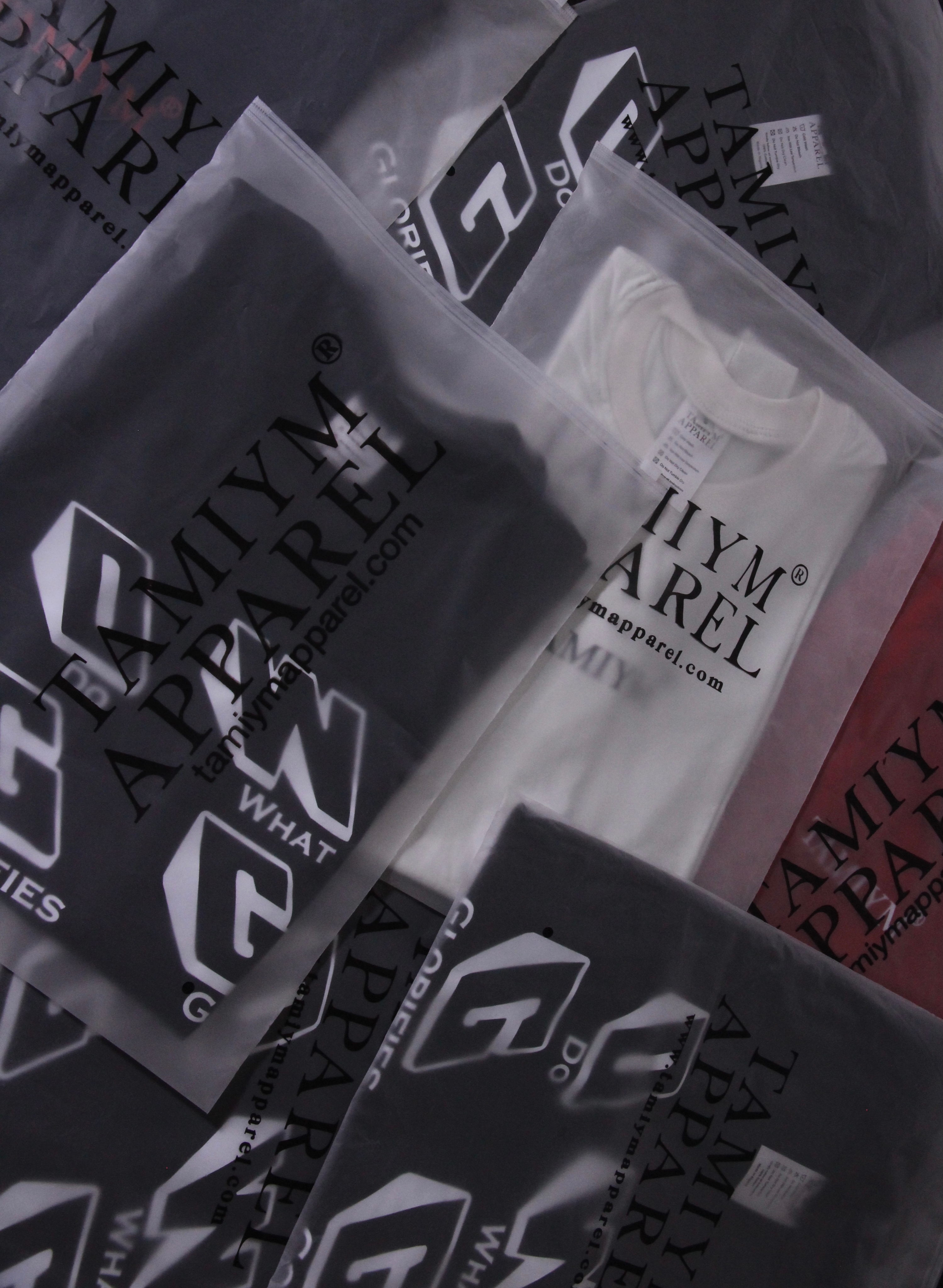 Printed apparel detail close-up